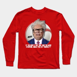 HARRY CARAY -- Hot Dog Long Sleeve T-Shirt